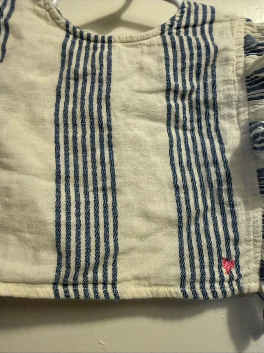 Pink Chicken Navy & Cream Striped Two-Piece Set with Pink Heart - Picture 5 of 7